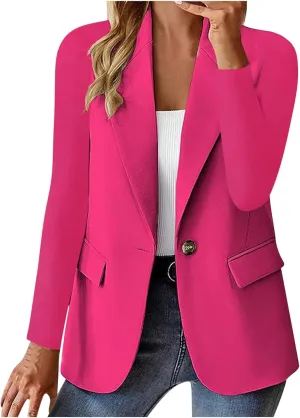 Women Blazer Casual Loose Lightweigth Open Front Summer Jackets Long Sleeve Work Office Jacket Blazer Outfits