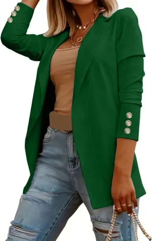 Women Business Casual Blazer Professional Work Suit Jacket Lightweight Work Office Open Front Blazer Jacket Clothes
