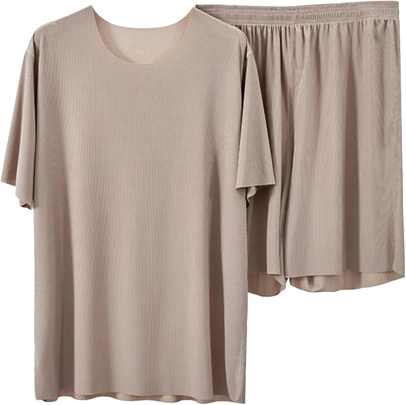 Womens 2 Piece Lounge Pajamas T Shirts and Shorts Summer Loungewear Soft Pj Sets