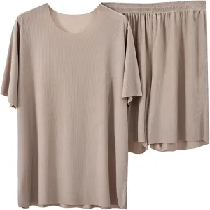 Womens 2 Piece Lounge Pajamas T Shirts and Shorts Summer Loungewear Soft Pj Sets