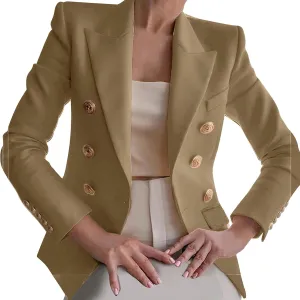Womens Blazer Fashion Casual 2024 Office Work Button Jackets Long Sleeve Open Front Loose Lightweight Blazers