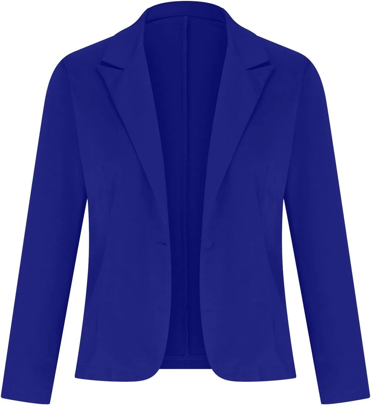 Womens Casual Dressy Blazer Jackets Long Sleeve Button Lapel Collar Cardigan Formal Business Work Office Suit Coat