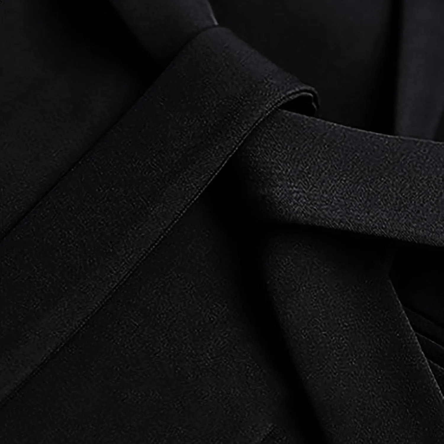 Womens Dressy Blazer Dress Casual Elegant Long Sleeve Lapel Formal Work Office Long Suit Strappy Belt Coat Jackets
