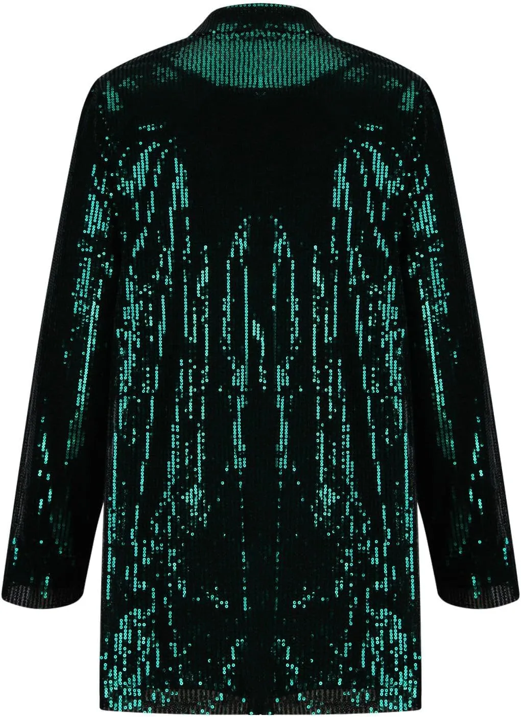 Women's Fashion Shiny Blazer Sequins Print Long Sleeve Blazer Jacket Oversized Fall Solid Color Blazer Suit Cardigan