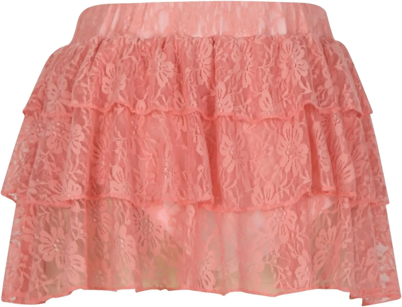 Womens Pleated Mini Skirt Sexy Lace Ruffle Low Rise Layered Skirt Y2k Pleated Flowy Short Underskirt Party Streetwear