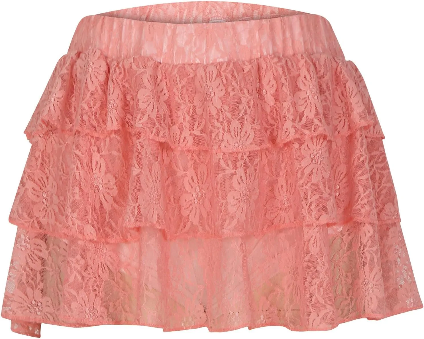 Womens Pleated Mini Skirt Sexy Lace Ruffle Low Rise Layered Skirt Y2k Pleated Flowy Short Underskirt Party Streetwear