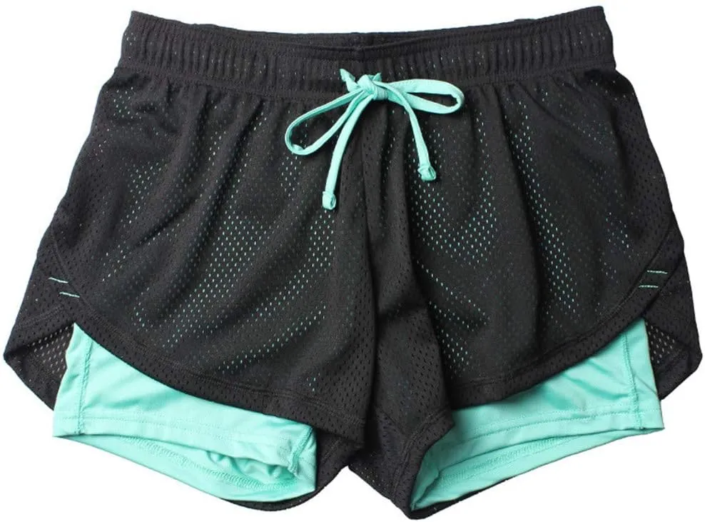 Women's Shorts Comfy Relaxed Fit Running Athletic Loose Solid Quick Dry for Gym Workout Track