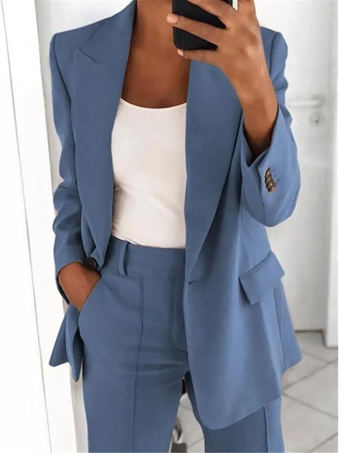 Women's Summer Blazer Lapel Sleeveless Pocket Dressy Elegant Trendy Outdoor Comfort Fit Stylish Suit Jackets