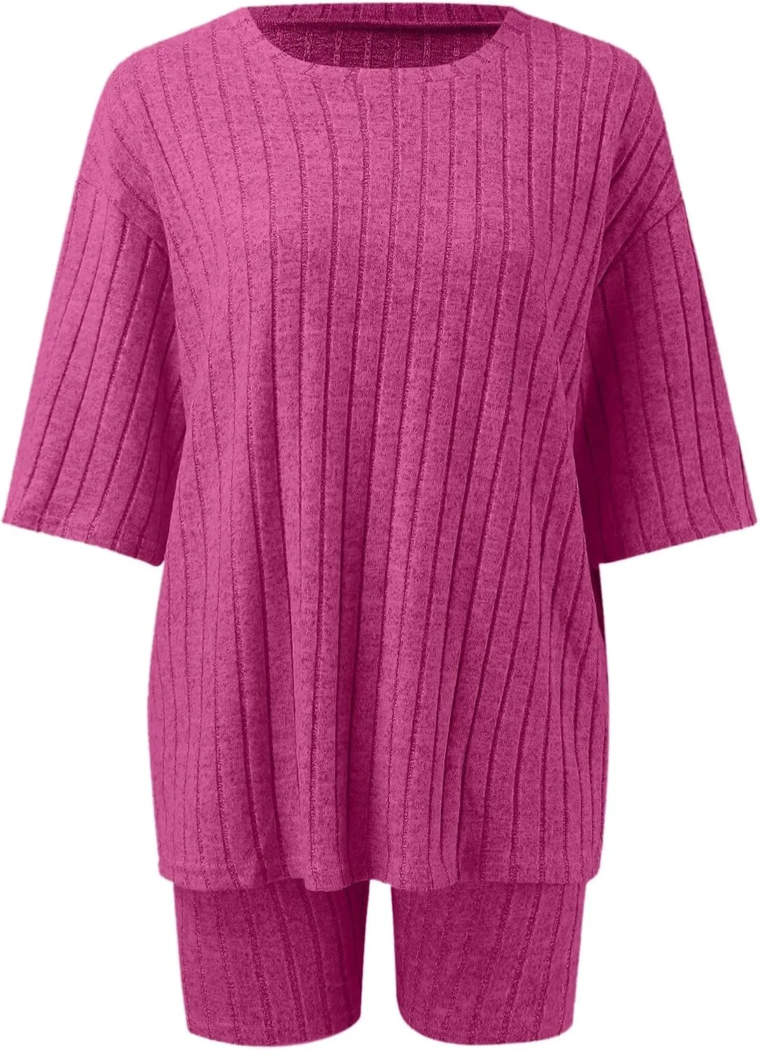 Women's Two Piece Summer Outfits Sweater Set 2025 Travel Resort Wear Sleeveless Casual Knit Lounge Sets