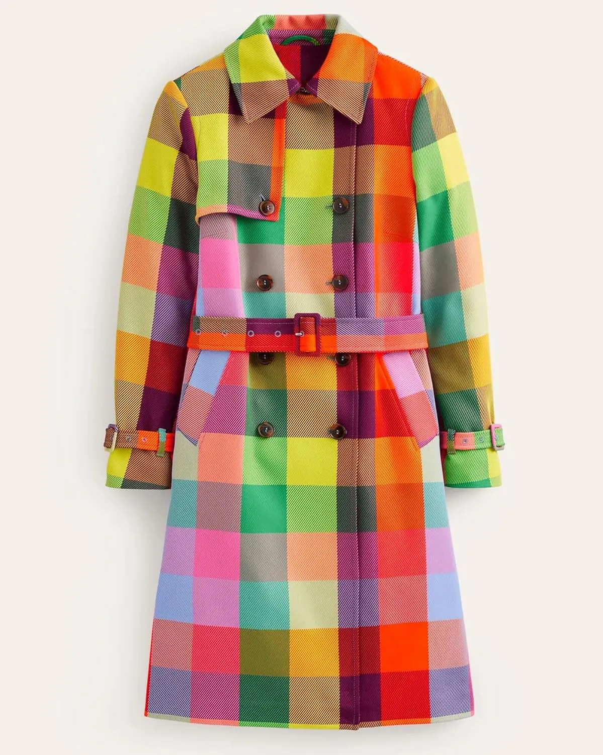 Women's Winter Double Breasted Peacoat Long Sleeve Notch Lapel Midi Long Winter Trench Coat with Belt