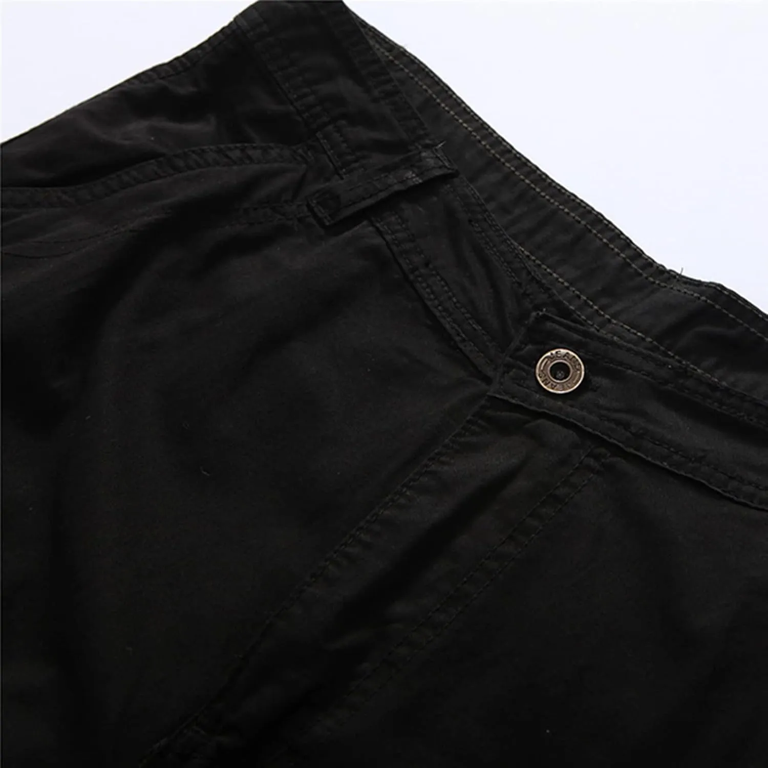 Zeiyignr Mens Multi-Pocket Cargo Shorts Big and Tall Casual Cotton Shorts Relaxed Fit Twill Outdoor Hiking Tactical Shorts